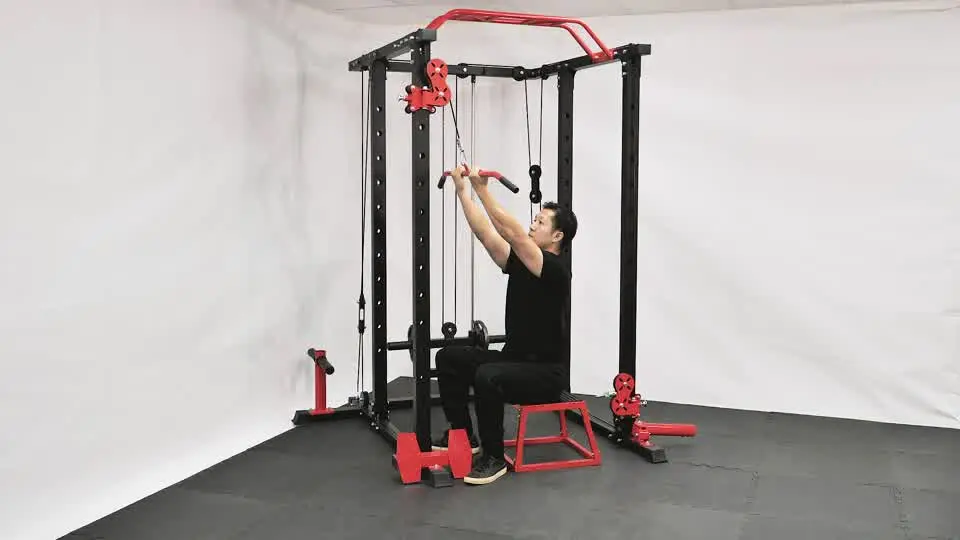 elevated cable rows