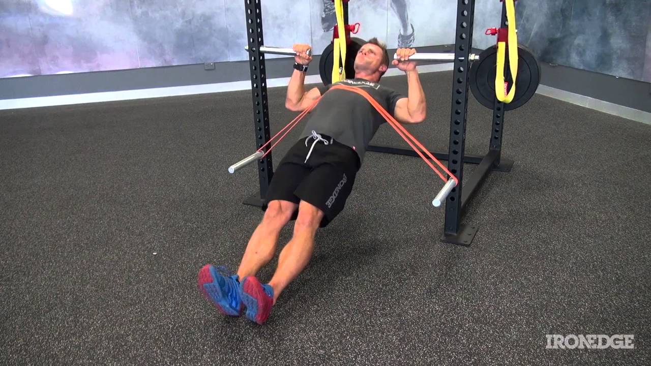 inverted row with straps