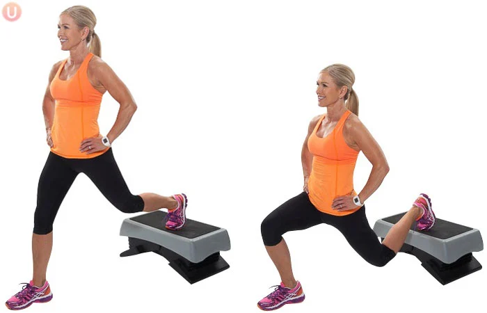 elevated back lunge