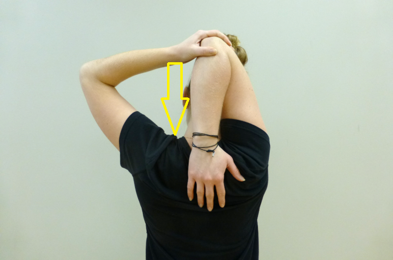 elbows back
