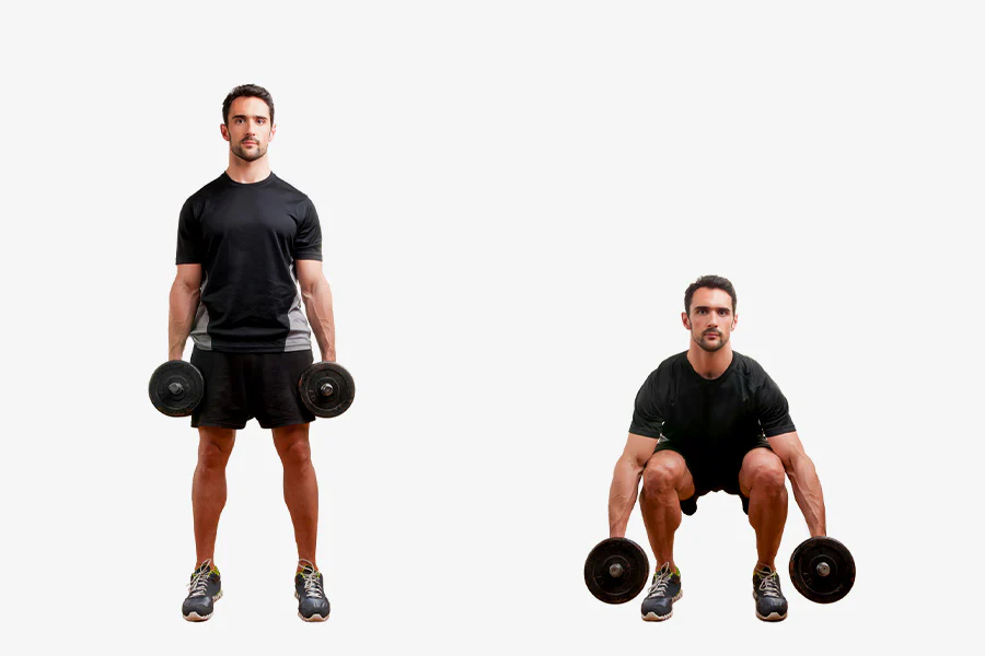 dumbbell squat