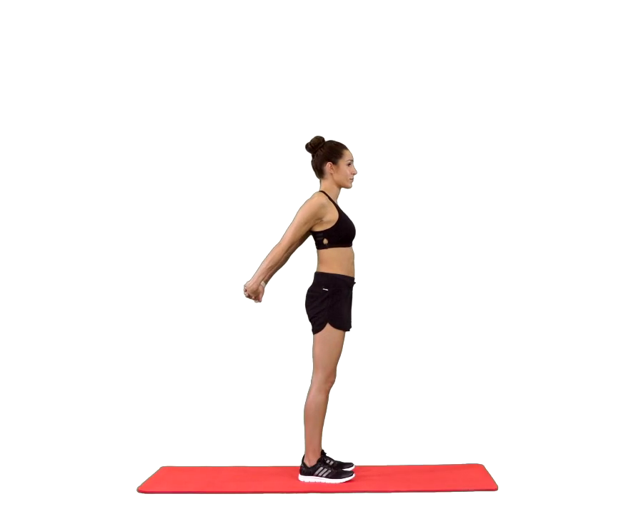 standing biceps stretch