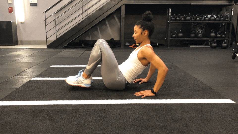 seated leg tucks