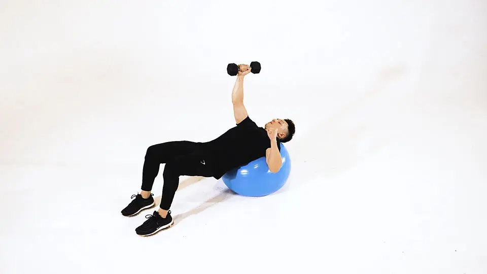 incline dumbbell flyes - with a twist