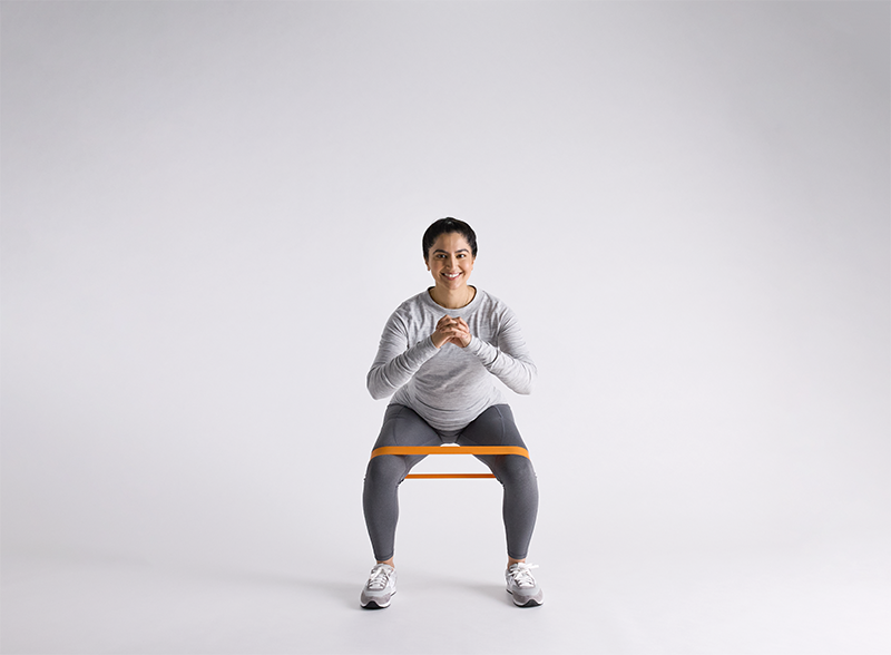 squat with bands