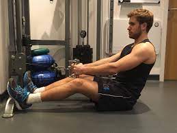 low pulley row to neck