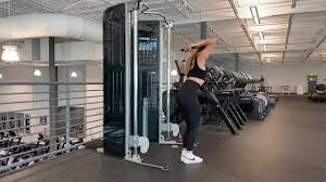 low cable triceps extension