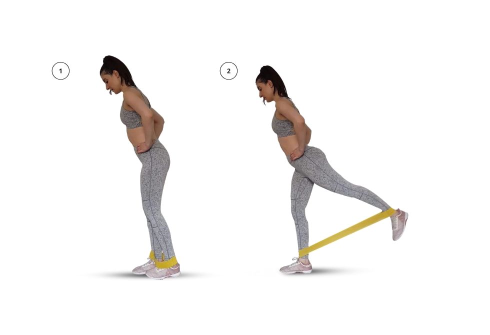 hip extension with bands