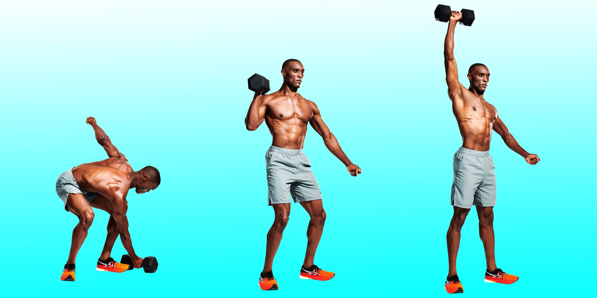 dumbbell clean