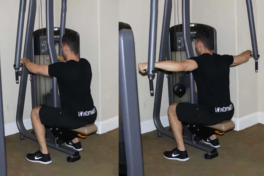 seated cable shoulder press