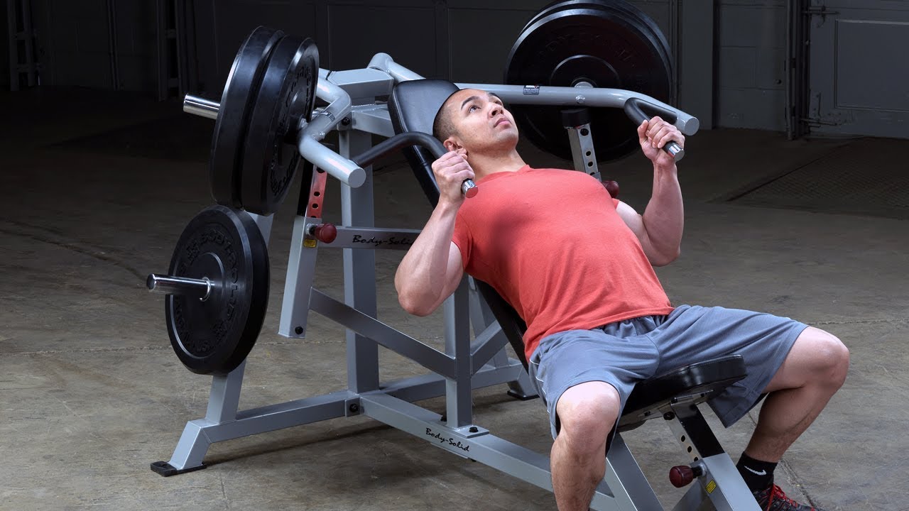 leverage chest press