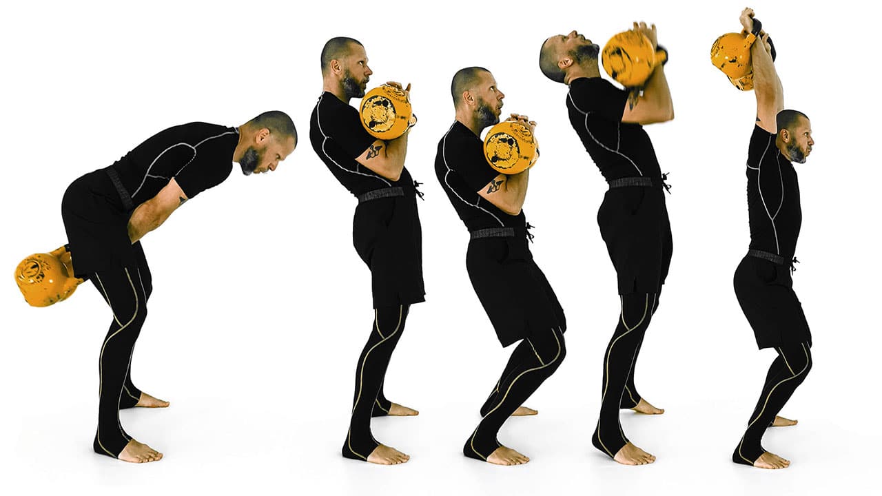double kettlebell jerk