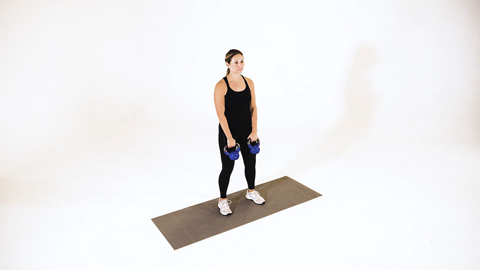 double kettlebell alternating hang clean