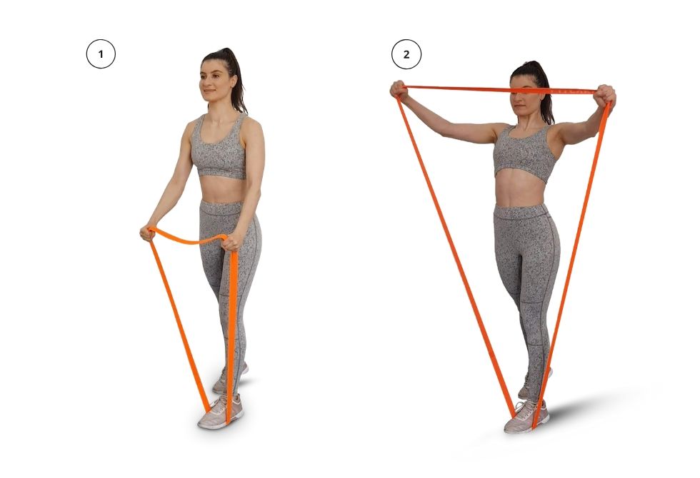 lateral raise - with bands