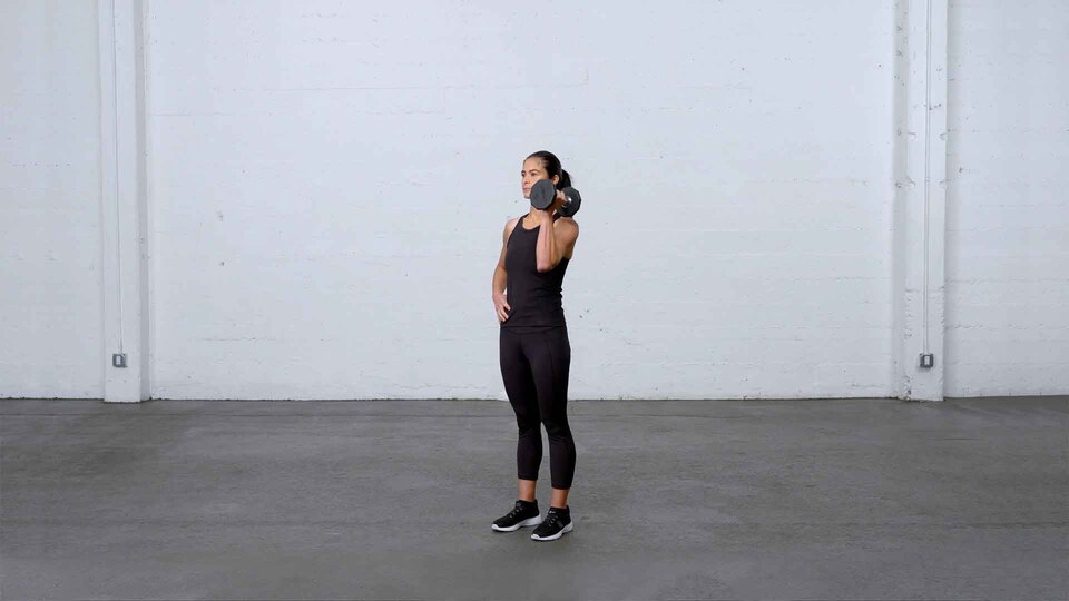 one-arm kettlebell para press