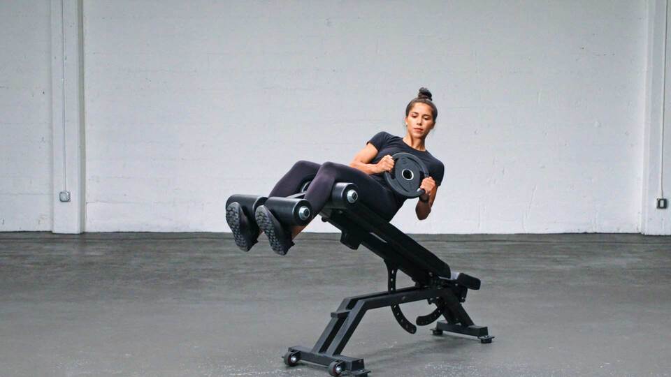 decline oblique crunch