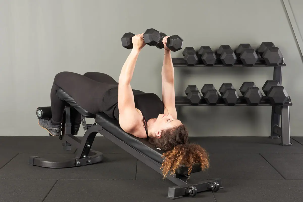 decline dumbbell triceps extension