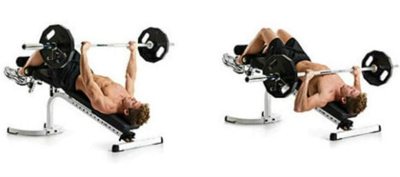 decline barbell bench press