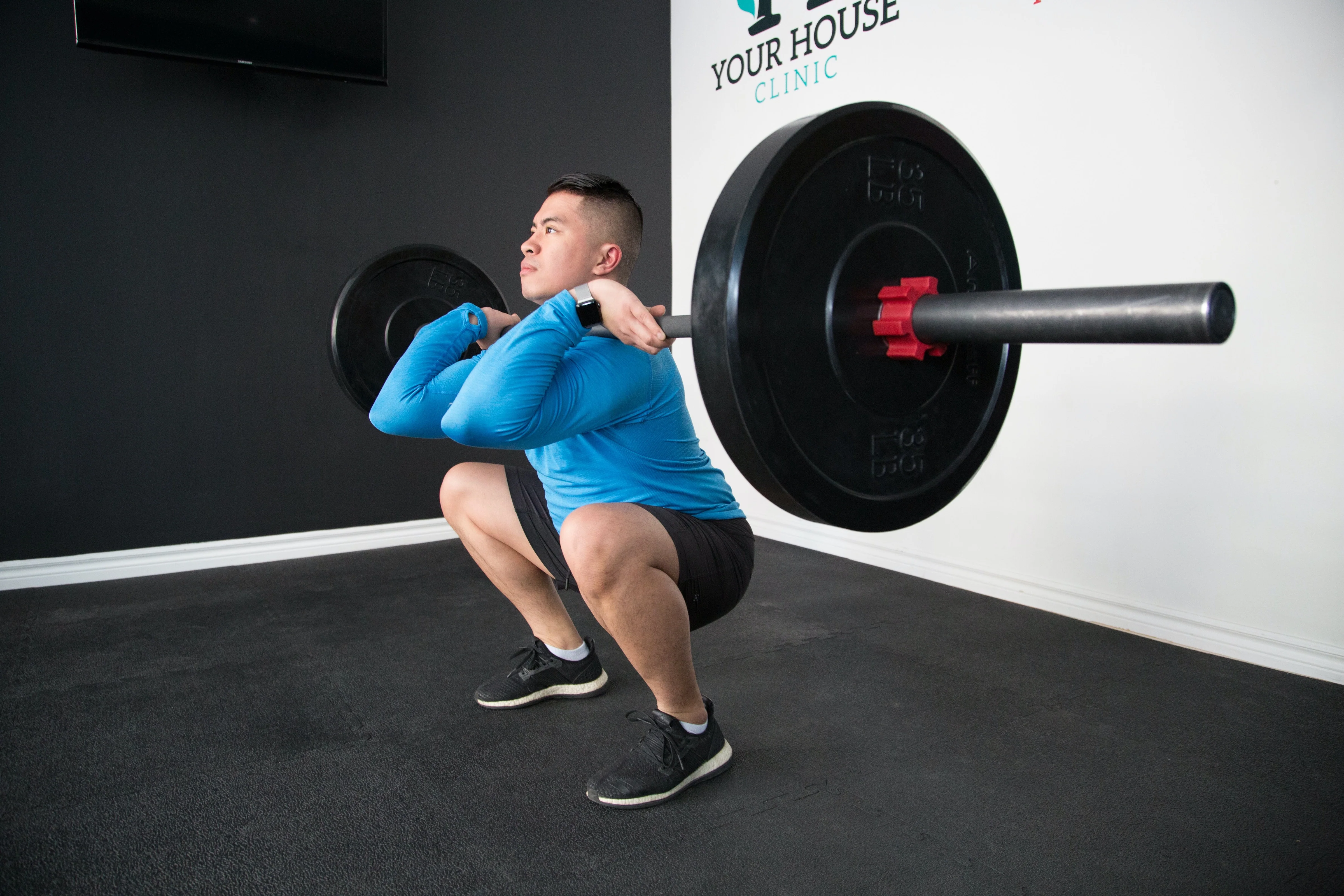 front squat (clean grip)