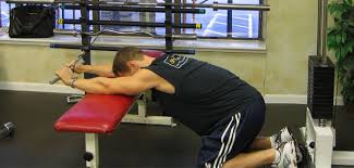 kneeling cable triceps extension