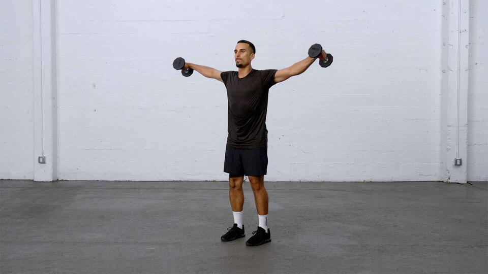 side laterals to front raise