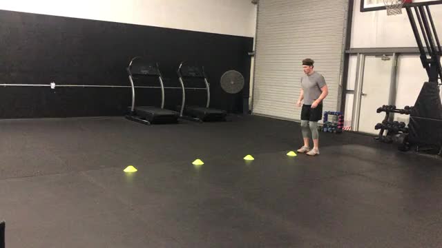 front cone hops (or hurdle hops)