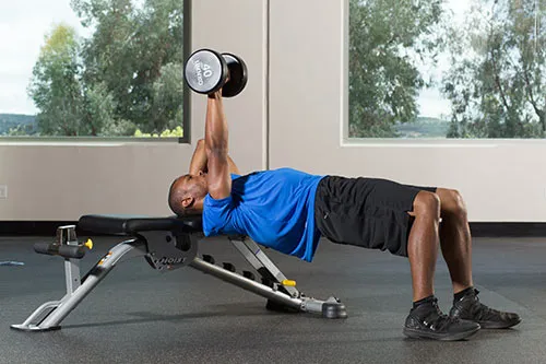 one arm dumbbell bench press