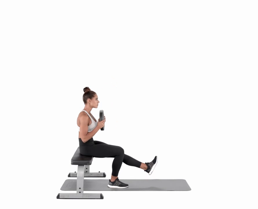 single-leg high box squat