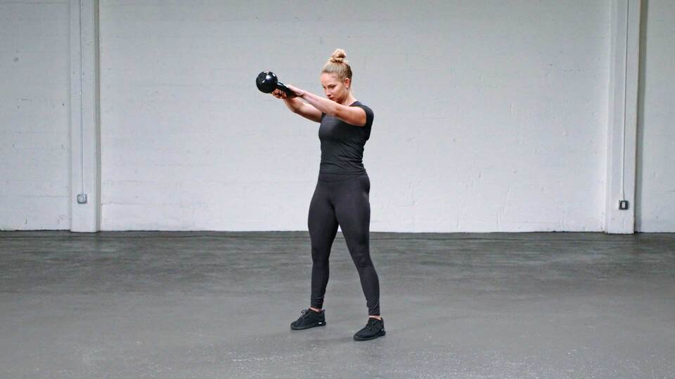 kettlebell hang clean