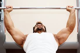 wide-grip barbell bench press