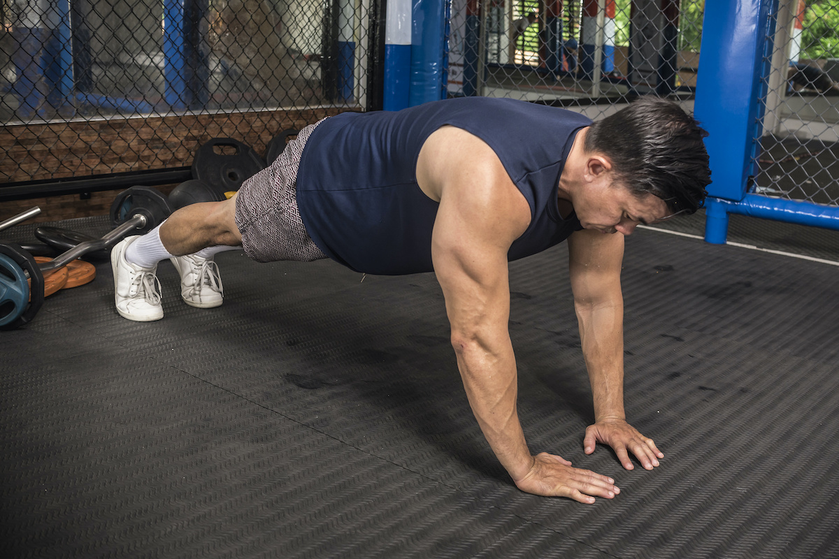 push-ups - close triceps position